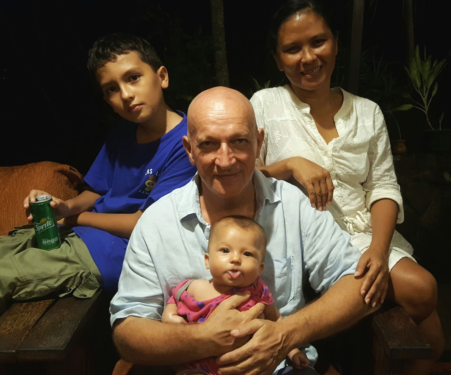 Rob and Linda, with Adrian and Indah